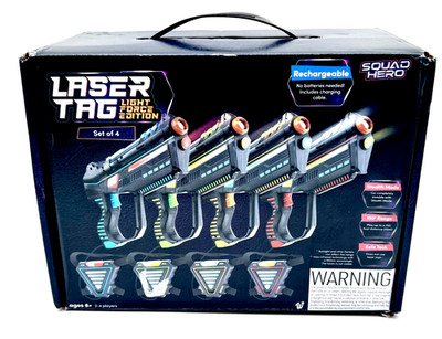 Squad Hero Rechargeable Laser Tag Set Gun & Vest Sensors New