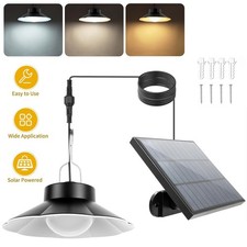 Solar Powered Pendant Lamp Outdoor Hanging Lights Garage Light Courtyard Lamp