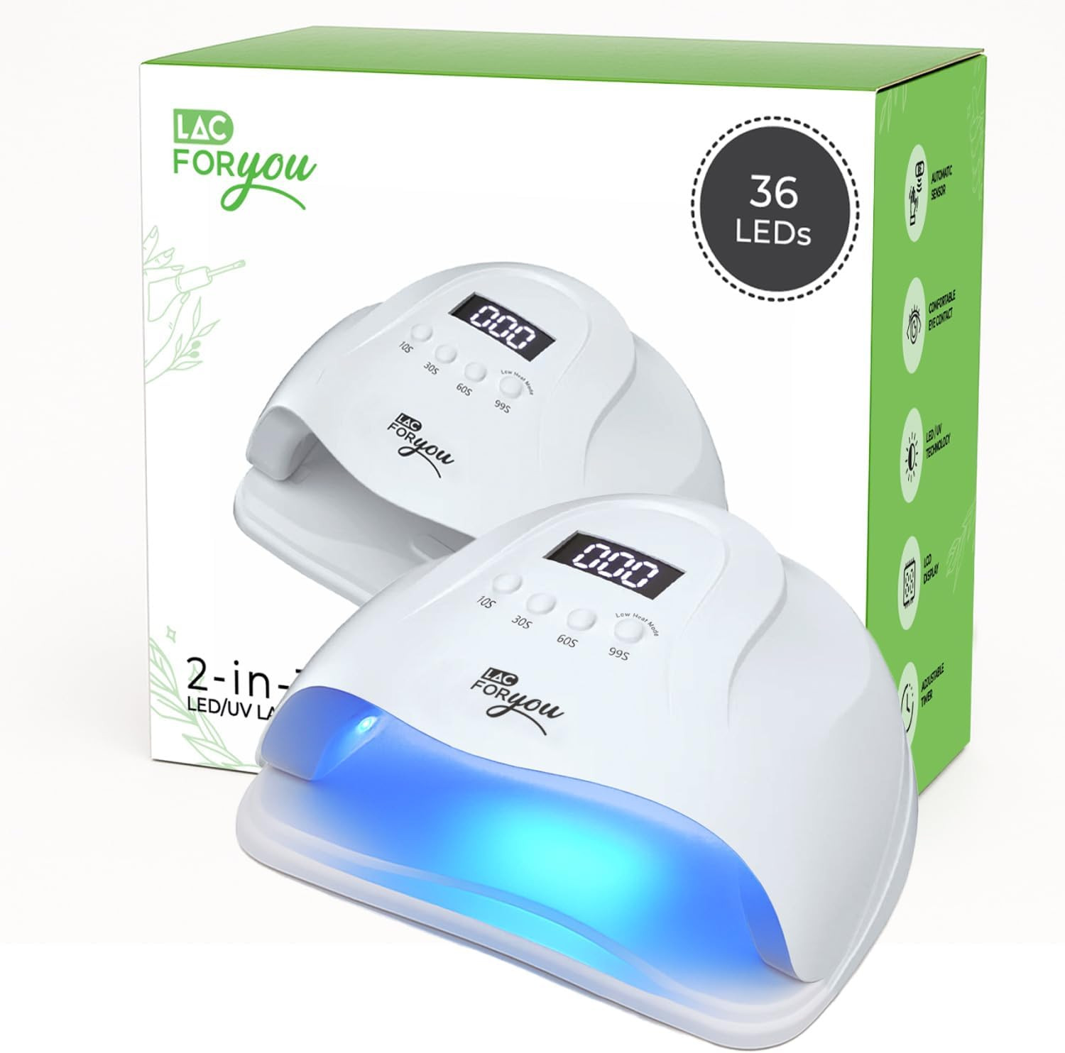 Lampada LED Unghie 36 LED UV Fornetto Gel - Sconto Professionale