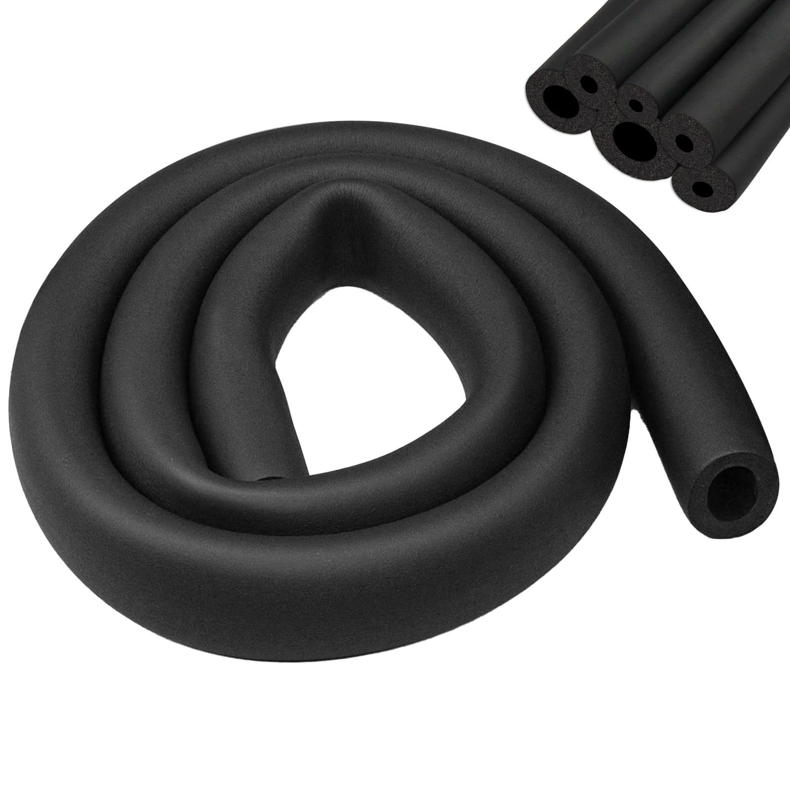 Isolation des tuyaux en caoutchouc de 1,8m en mousse souple noire de 25mm