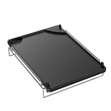 Cast Iron Griddle Flat Top Gas Grill Griddle Pan with Remo...