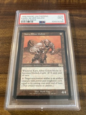 MTG✨KARN, SILVER GOLEM✨Urza's Saga PSA 9 MINT RARE Reserve List