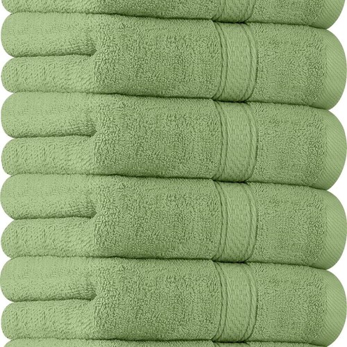 Premium Hand Towels 100% Combed Ring Spun 600 GSM Extra Large16x28 Towels ~ - Foto 6 di 31