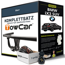 F�r BMW iX3 SUV Typ G08 Anh�ngerkupplung starr +eSatz 7pol 07.2020-jetzt Set NEU