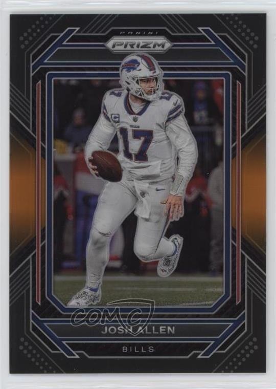 2022 Panini Chronicles Prizm Black Orange 12/75 Josh Allen #PB-4 1a1o