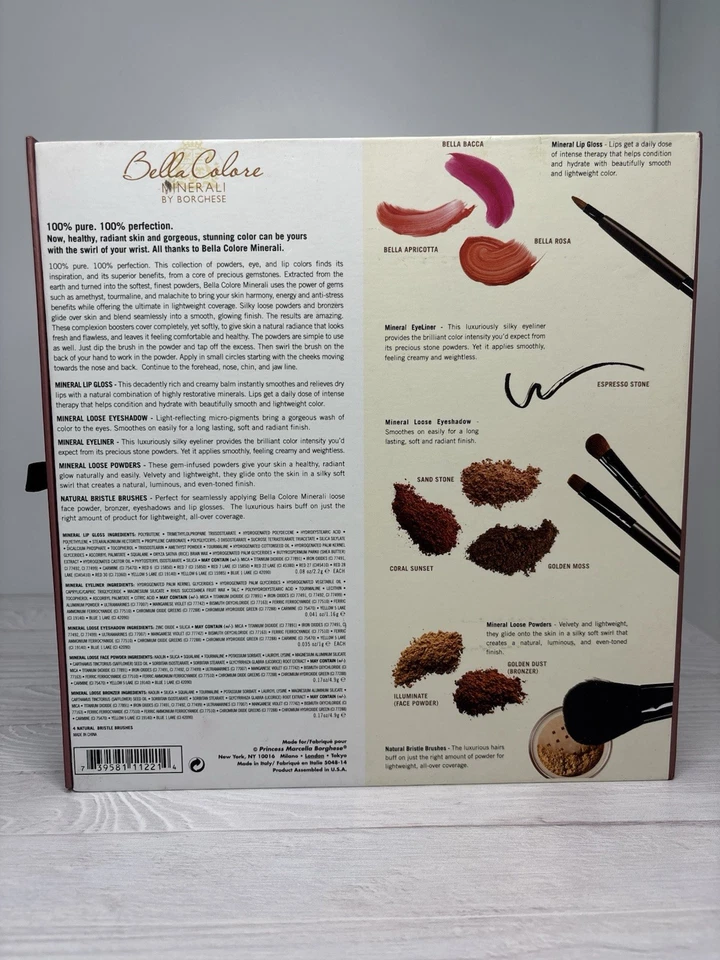 Bella Colore minerali by Borghese 13 piece mineral cosmetic & brush set - Image 4 of 4