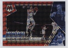 2020-21 Panini Mosaic Montage Red Mosaic Prizm Kristaps Porzingis #10 14lc