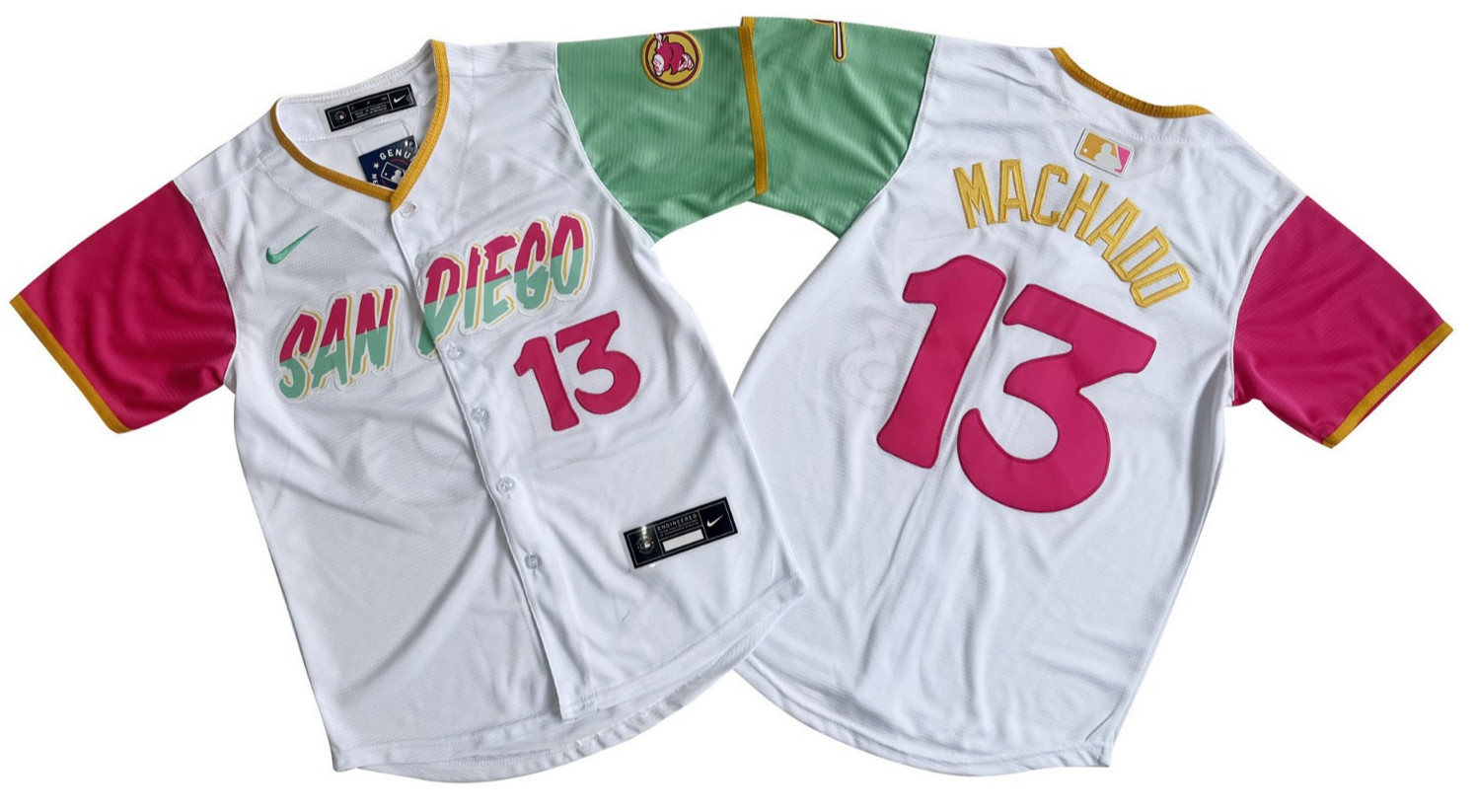 ​​Tariffs​ Free! YOUTH'S Padres #13 Manny Machado City Connect White Sewn Jersey