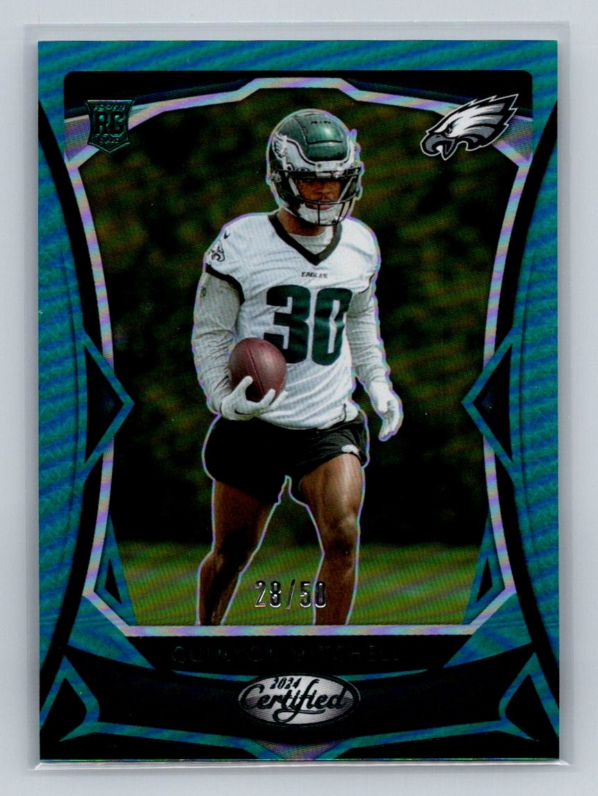 2024 Panini Certified #116 Quinyon Mitchell Mirror Teal #/50 - RAW Card