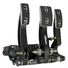 Tilton Pedal Assembly Aluminum Black Floor Mount Brake Clutch Throttle Pedals Ea