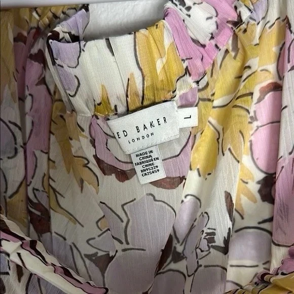 Ted Baker Siyona Cubierta Fuera del Hombro en Blanco L Foto 2 de 4