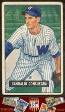 1951 Bowman Sandy Consuegra 96 Washington Senators