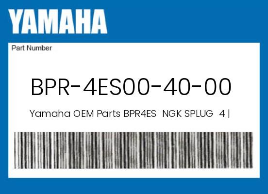Yamaha Genuine Bpr4Es  Ngk Splug  4  Ap - Bpr-4Es00-40-00