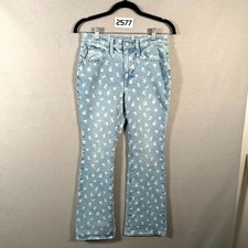Old Navy Jeans Womens 16 Blue Floral Blue Den...