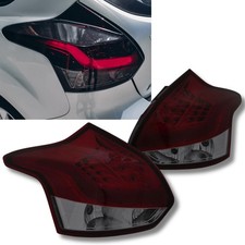 LED Lightbar Rückleuchten in rot matt für Ford Focus 3 2011-10.2014