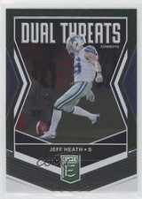 2019 Panini Donruss Elite Dual Threats Green Jeff Heath #DT-8 7v7