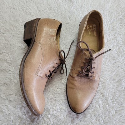 Frye Anna Oxford Leather Lace Up Derby Shoes Women
