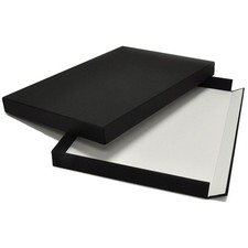Archival Methods 17.5x22.5x1.5" Museum Drop Front Box, Black