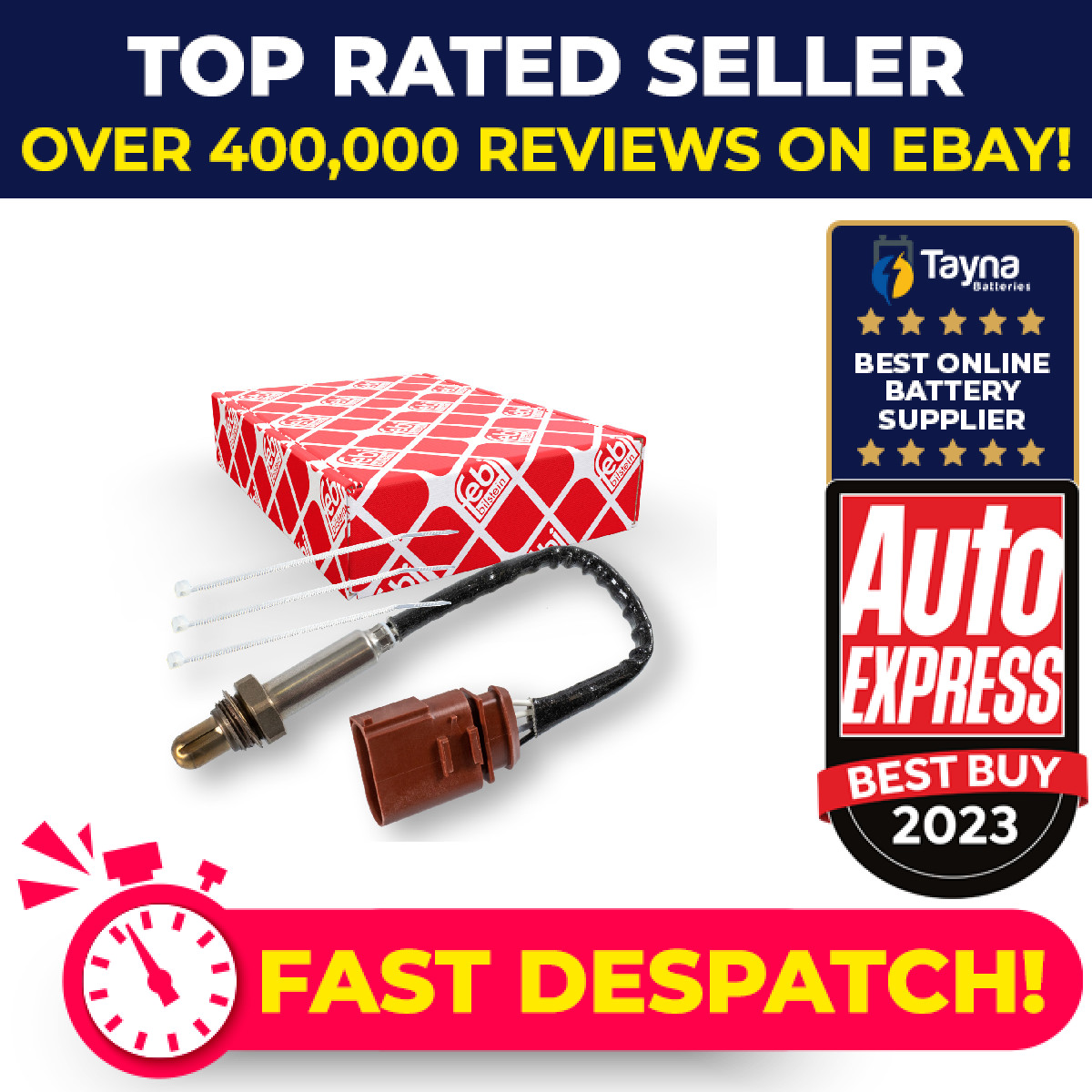 Lambda Sensor fits VW FOX 5Z 1.4 Pre Cat 05 to 09 BKR Oxygen 03D906265A Febi New