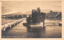 SWITZERLAND GENEVA AND MONT BLANC