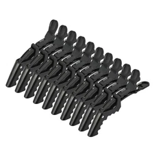 10PCS Black Alligator Hair Clips, Styling Sectioning, Professional Salon, Women