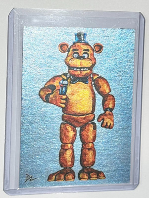 Freddy Fazbear Platinum Artist Signed Five Nights At Freddy's Trading Card 1/1