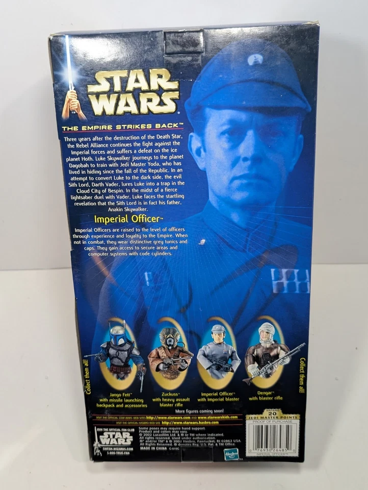 Boneco Star Wars Imperial Officer 12" Empire Strikes Back Episode V Hasbro NOVO - Imagem 2 de 3