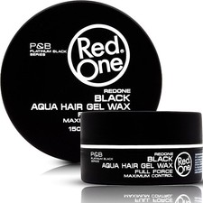 RedOne Black Aqua Hair Gel Wax Full Force 150 ml 5 fl oz Lime Scent