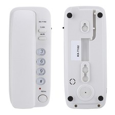 NEW Wall Mount Telephone No Caller ID Flash Mute Function Home Phone For Hotel↑