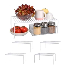 4-Pack Medium (14.8x8.5inch) Kitchen Organizer Rack, Kitchen Shelves for Spic...