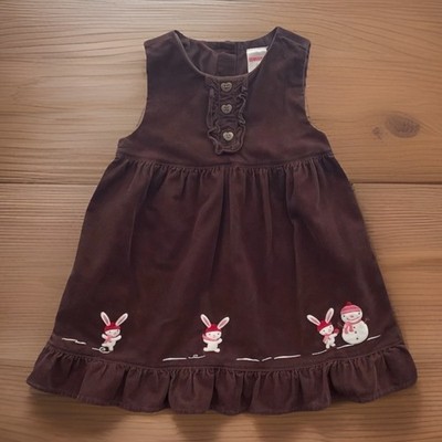 Retro Gymboree Toddler Girls Alpine Sweetie Snow Bunny Jumper Brown Ruffled 2T