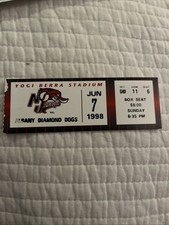 new jersey jackels yogi berra stadium vs albany diamonds june 7 1998 ticket