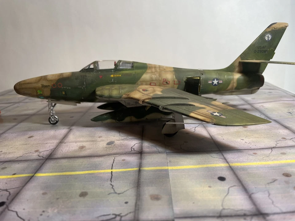 Nicely built 1:48 scale RF-84F Thunderflash USAF Vietnam War Camouflage *READ* - Image 2 of 4