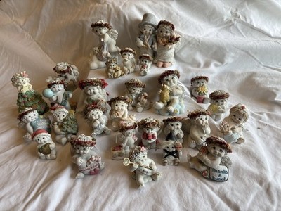 Vintage Dreamsicles Figurine lot Of 27 - Signed By The Creator Kristen Haynes