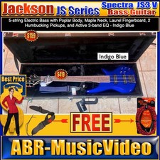 Jackson JS Series Spectra JS3 V 5-String Bass Guitar  Spectra Hardshell Case