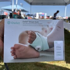 Owlet Dream Sock FDA-Cleared Smart Baby Monitor Mint Color