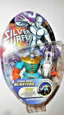 Silver Surfer animated series THANOS 1997 cosmic blasters Toybiz