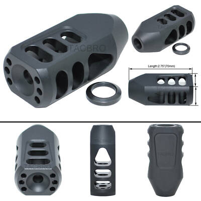 #ad Black Aircraft Grade Aluminum Tanker Muzzle Brake 1 2x28quot; 5 8x24quot; 1 2x36quot; TPI $28.85