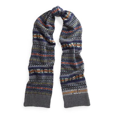 PC0631-015] Mens Polo Ralph Lauren Fair Isle Scarf | eBay