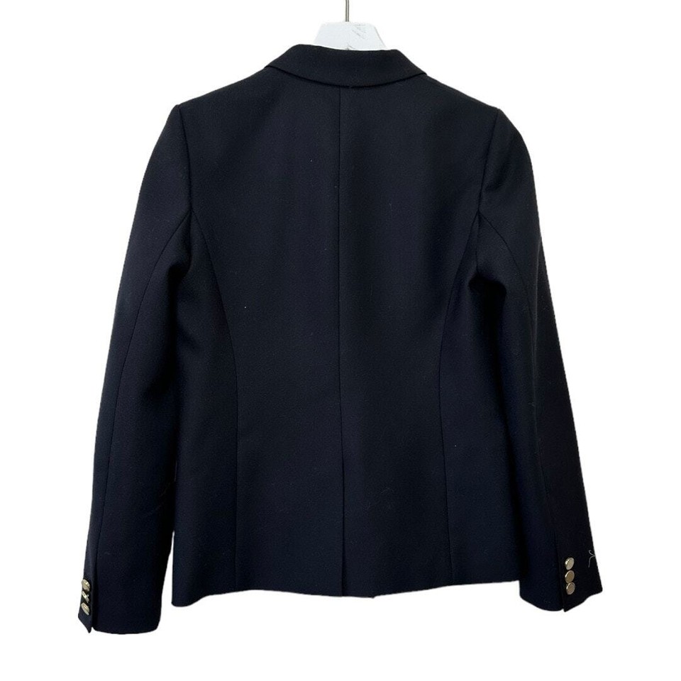 J. Crew Dover Navy Blue Italian Wool Blazer Size 4 eBay