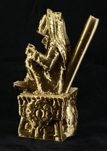 Silbato de Muerte Azteca Xochipilli Dios del Éxtasis Arte y Música Oro Antiguo HECHO EN EE. UU. - Imagen 5 de 11