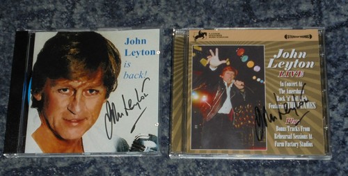 JOHN LEYTON - JOHN LEYTON IS BACK CD & LIVE AT THE AMERSHAM CD -SIGNED