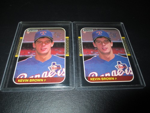 KEVIN BROWN 1987 DONRUSS ROOKIE BASEBALL #627 TEXAS RANGERS FLORIDA MARLINS-LOT