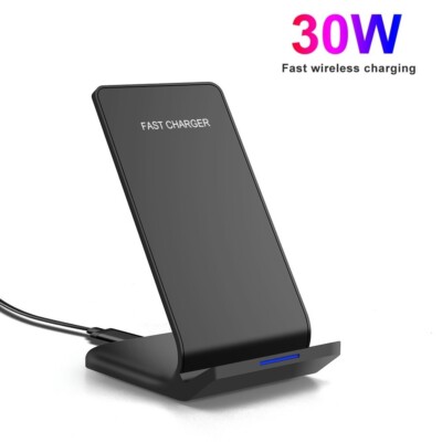 30W Wireless Charger Stand Charging Dock For Samsung Galaxy S25 S24 S23 Note20