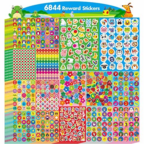 2280 PCS Motivational Stickers - 20 Sheets Water Resistant Reward Stickers For Kids Classroom Behavior Charts