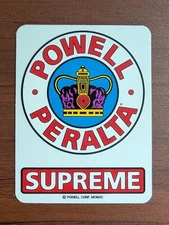 Powell Peralta Supreme 3.5 Skateboard Sticker NEW Art Decal Skate