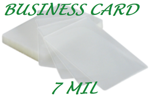1000 Business Card 7 Mil Laminating Pouches Laminator 2-1/4 x 3-3/4 Quality
