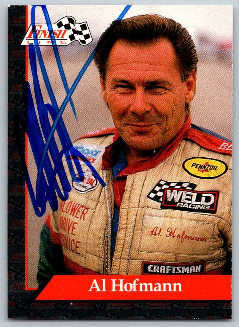 AL Hoffman 1993 Finish Line #57 SIGNED Autograph Racing NHRA Card