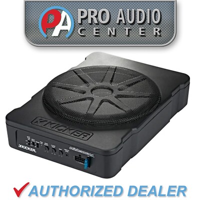 51HS10 KICKER Hideaway Series 10'' Powered Subwoofer Compact Enclosure