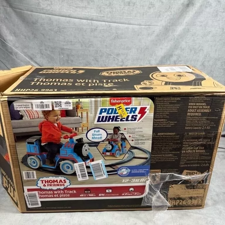 Power wheels thomas 2024 the train track